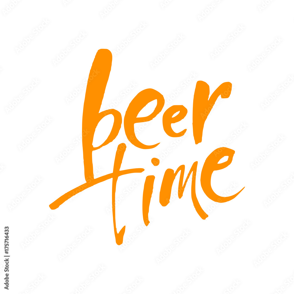 beer time lettering beer time lettering