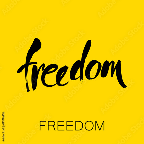 freedom lettering template