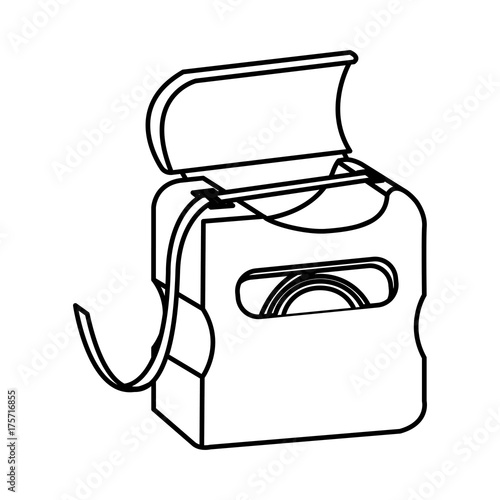 Dental floss isolated icon vector illustration graphic design