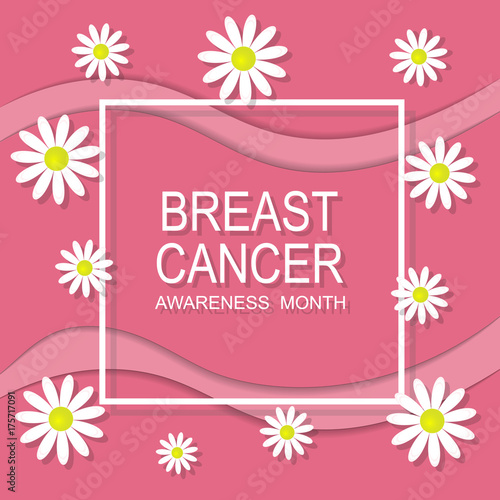 Abstract poster Breast Cancer Awareness month.