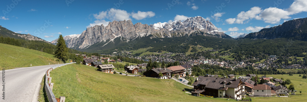 Panorama of Cortina d'Ampezzo