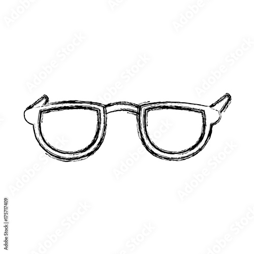 Nerd glasses isolated icon vector illustration graphic design
