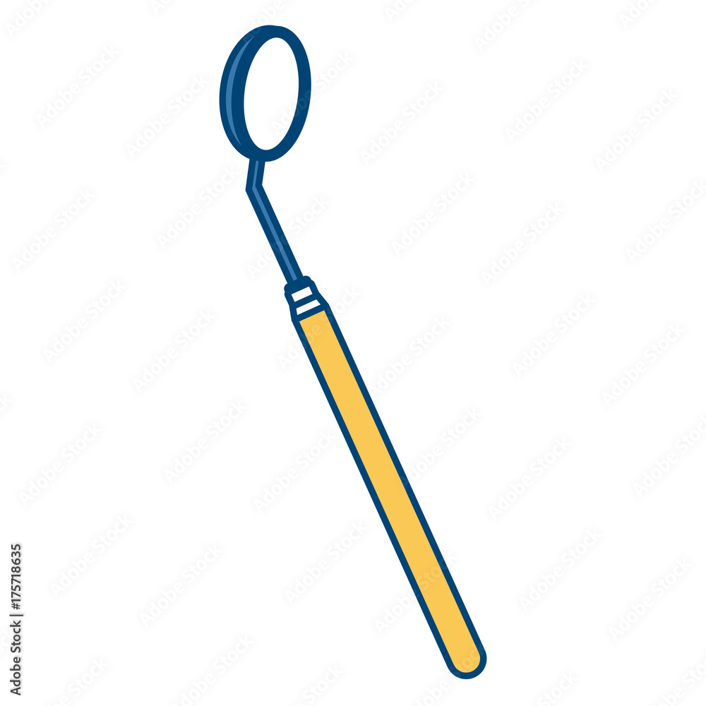 Mouth mirrow tool icon vector illustration graphic design Mouth mirrow tool icon vector illustration graphic design