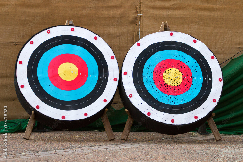 Medieval archery target Medieval archery target