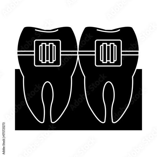 Tooths and dental care icon vector illustration graphic design