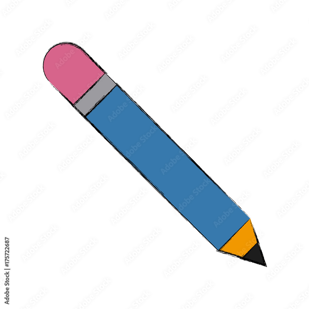 Wooden pencil isolated vector illustration graphic design Wooden pencil isolated vector illustration graphic design