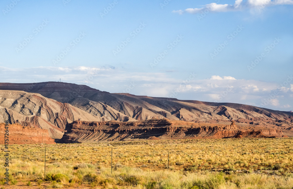 Colored mountains, San Juan valley, US Hwy 163 - Utah, USA