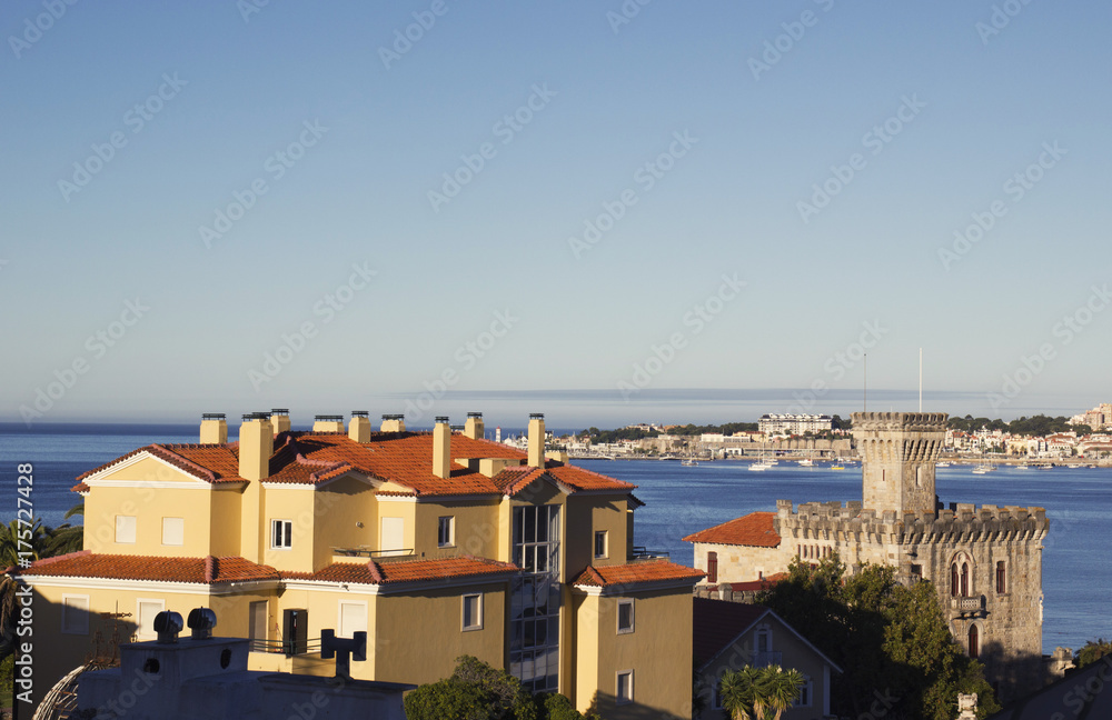 Beautiful view of the Riviera coast. Portugal. Estoril.