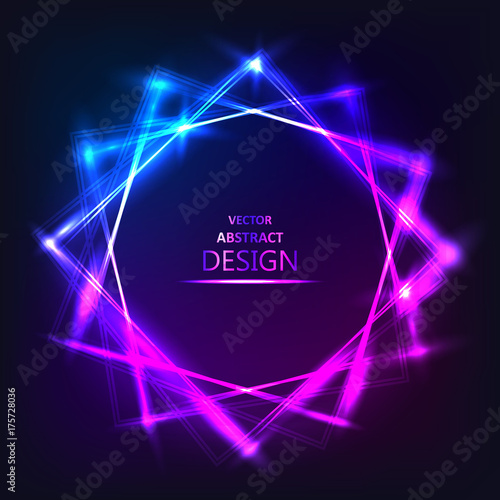 The shining neon