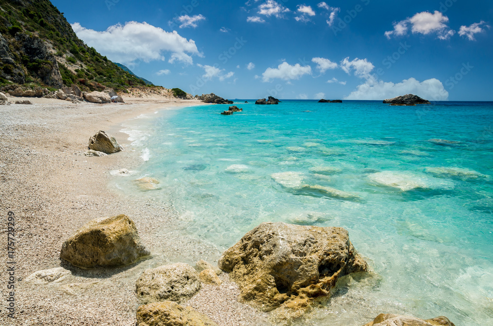 Kathisma Beach, Lefkada Island, Greece. Kathisma Beach is one of the best beaches in Lefkada Island in Ionian Sea Kathisma Beach, Lefkada Island, Greece. Kathisma Beach is one of the best beaches in Lefkada Island in Ionian Sea