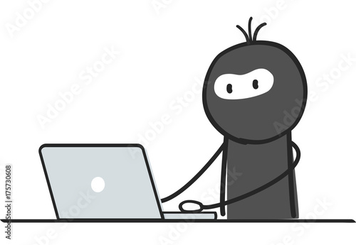 Datendieb / Hacker / Cyber Kriminalität