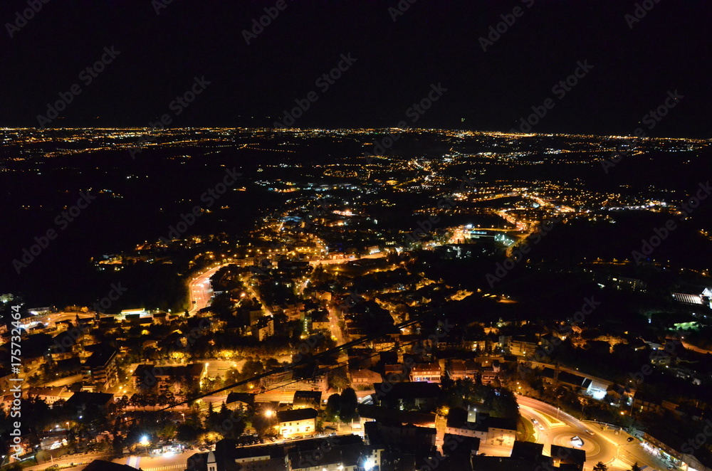 Panorama notturno riviera romagniola Panorama notturno riviera romagniola
