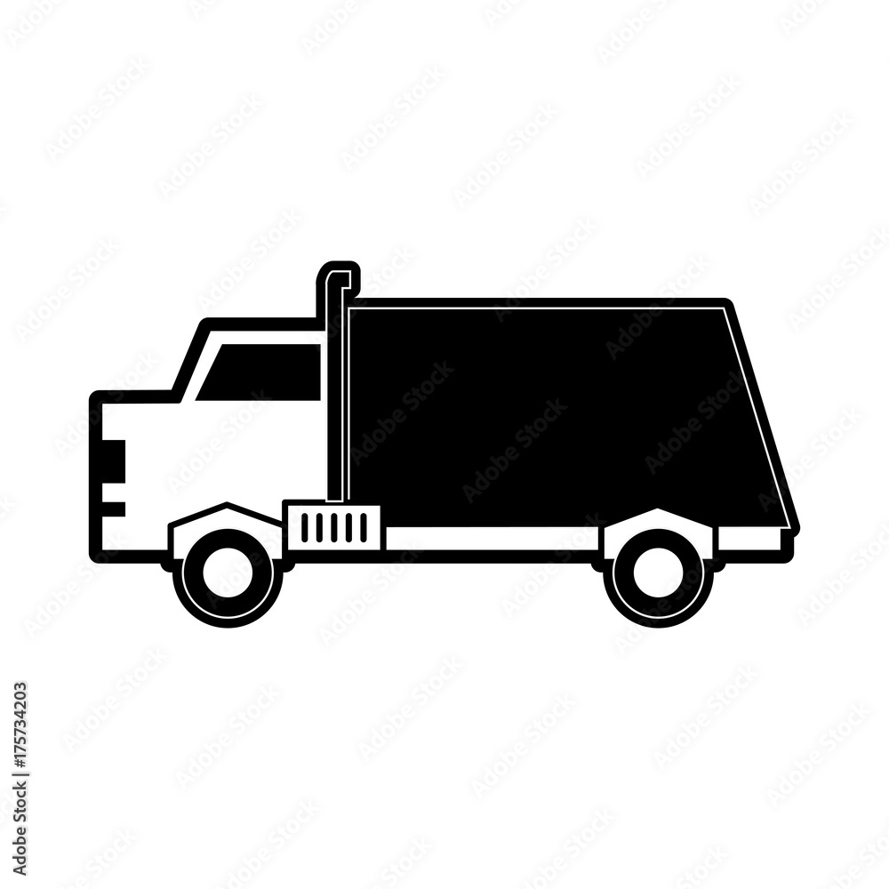 dump truck icon image vector illustration design black and white dump truck icon image vector illustration design black and white
