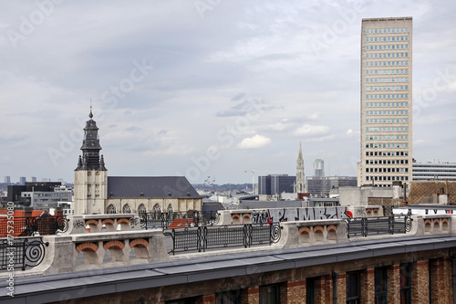 view at brussels from place poelaert