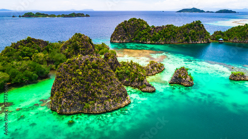 Pianemo islands. Raja Ampat, West Papua, Indonesia.