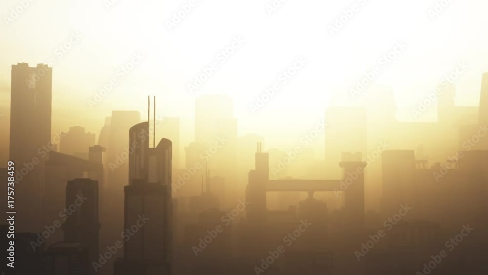 Post Apocalyptic Air Polluted Metropolis Post Apocalyptic Air Polluted Metropolis