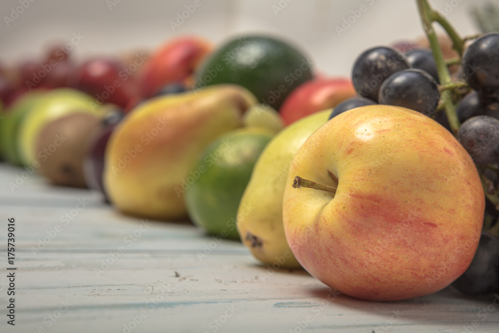 Still life fruits on wooden background Still life fruits on wooden background