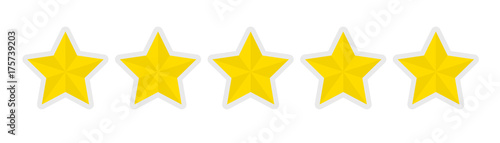 five-star rating icon