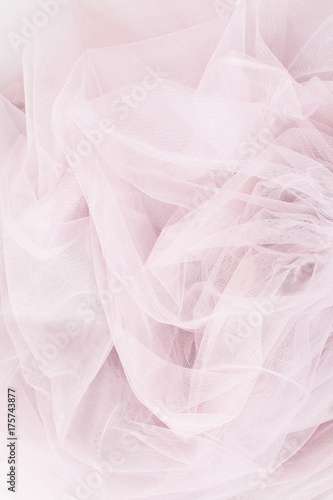 Texture pink mesh veil twisted
