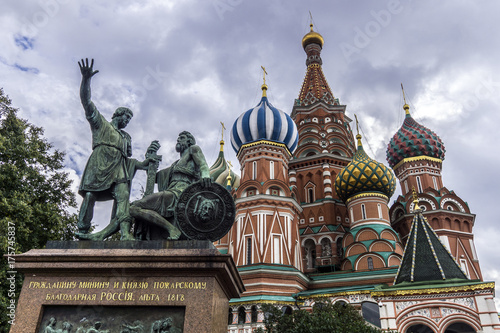 Saint Basil's cathedral in Moscow, Russia.