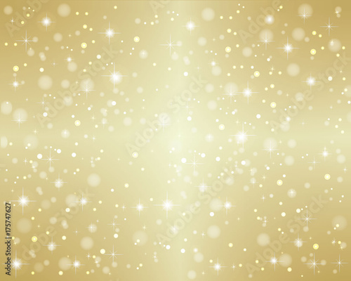 Christmas - gold background with stars
