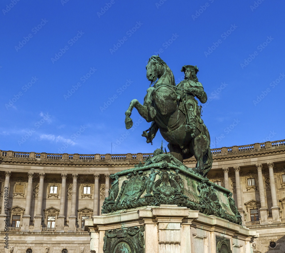 Statue of Prince Eugene, Hofburg Palace, Vienna, Austria