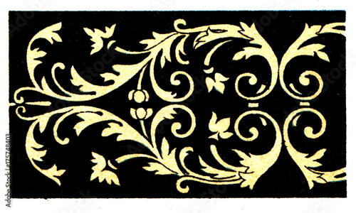 French intarsia from the 16th century (from Meyers Lexikon, 1896, 13/248/249)
