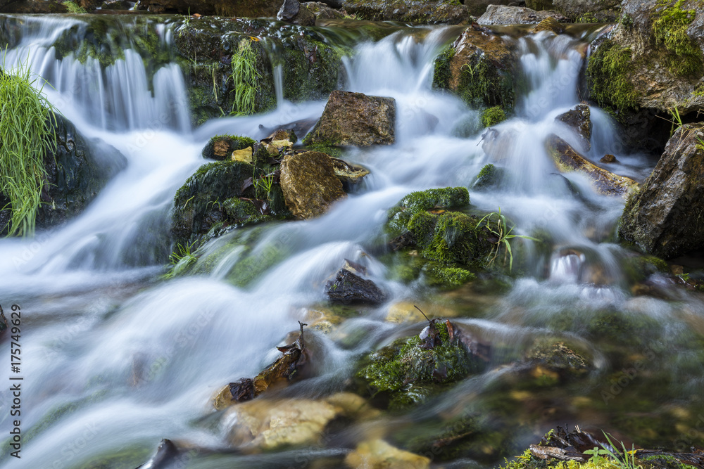Fototapeta premium Willow River Waterfall - A closeup of part of a large waterfall.