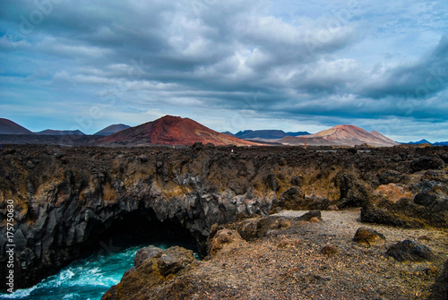 Los Hervideros, Volcanic scenery and landscape in Lanzarote, Canary islands