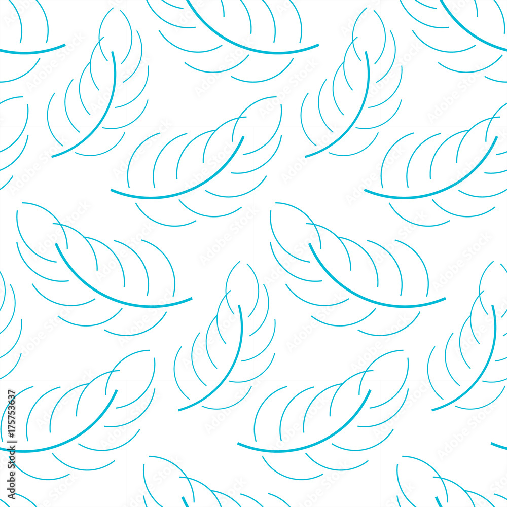 Seamless feather background.