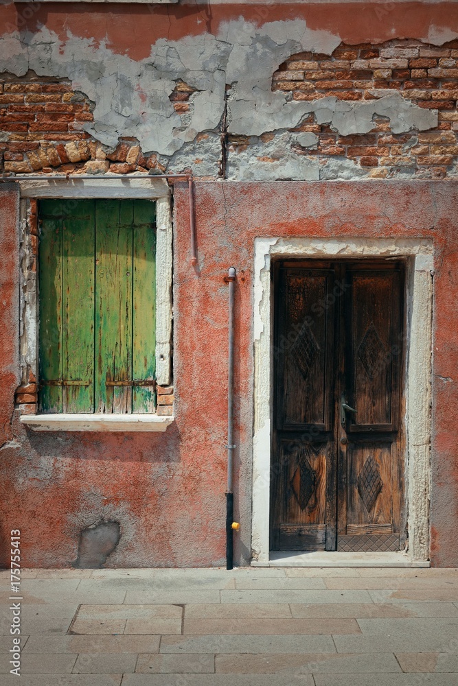 Colorful Burano closeup
