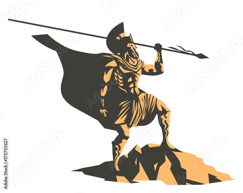 spartan soldier with spear