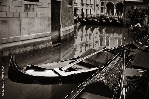 Venice Gondola in canal #175756200