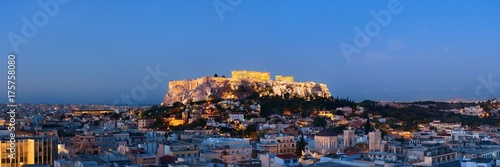 Athens skyline rooftop night © rabbit75_fot