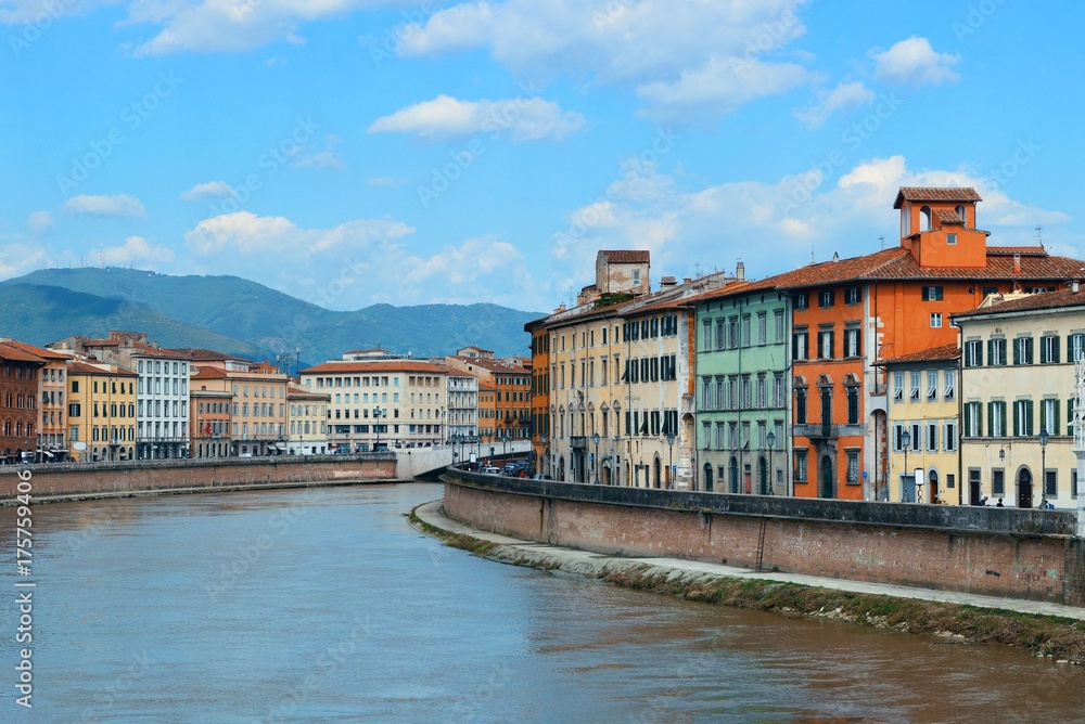 Pisa Italy over river