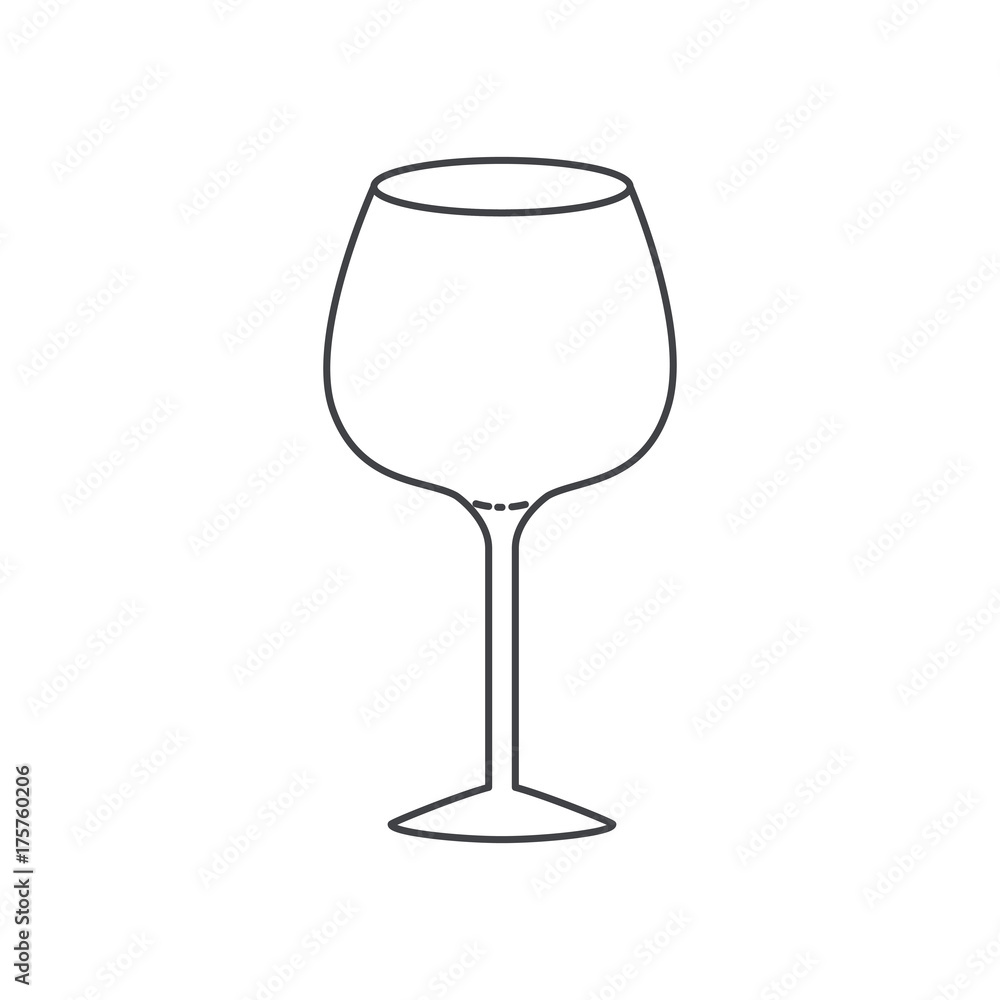 glass of champagne sour monochrome silhouette glass of champagne sour monochrome silhouette