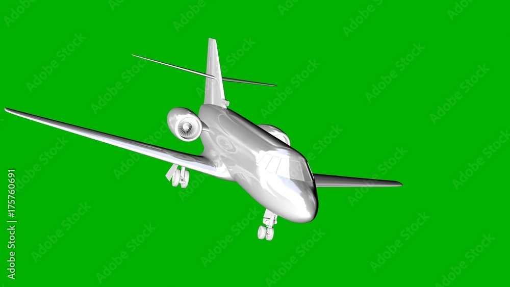 isolated white 3d rendering of an airplane on a green background isolated white 3d rendering of an airplane on a green background