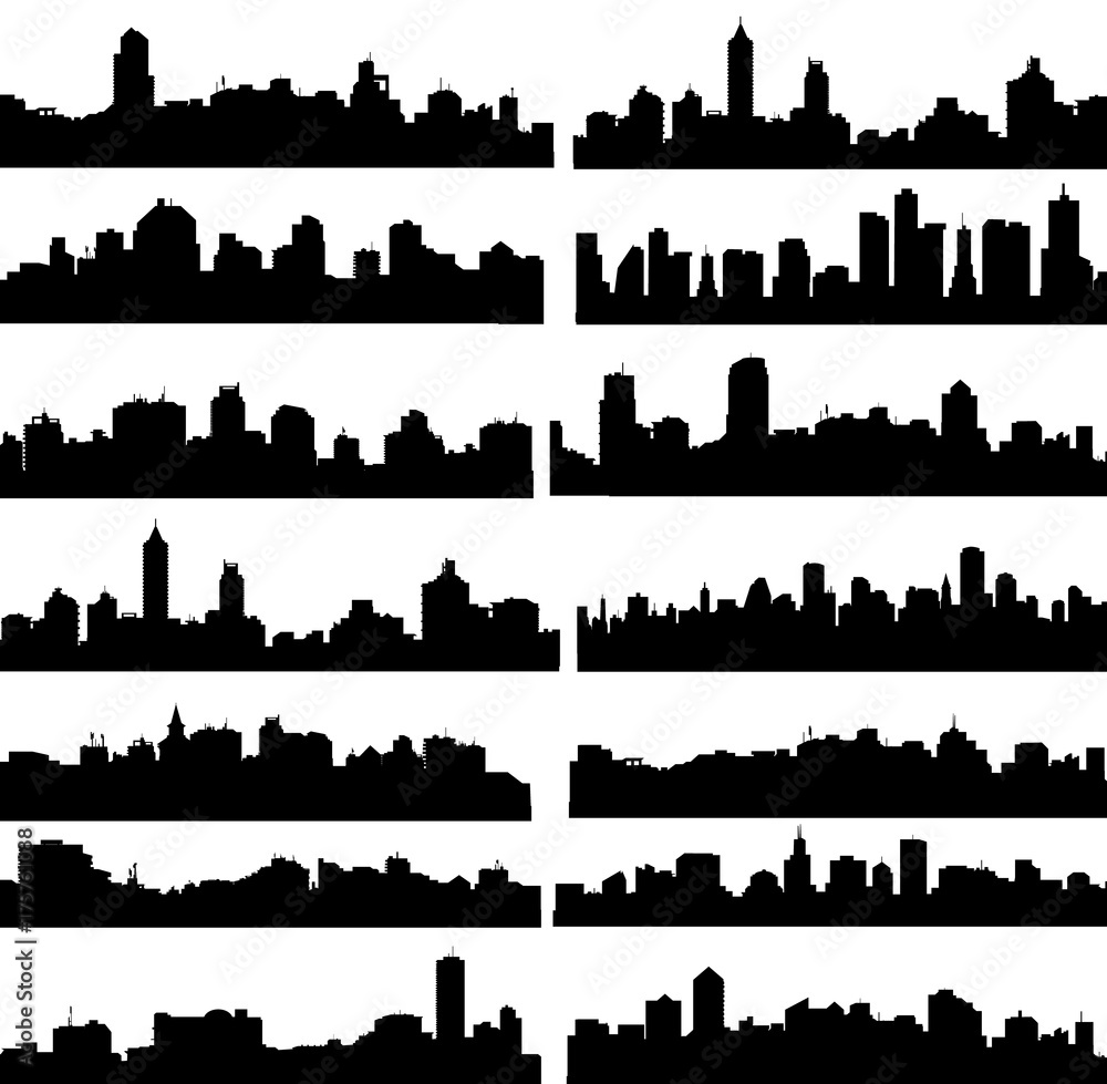 City Skyline set - vector