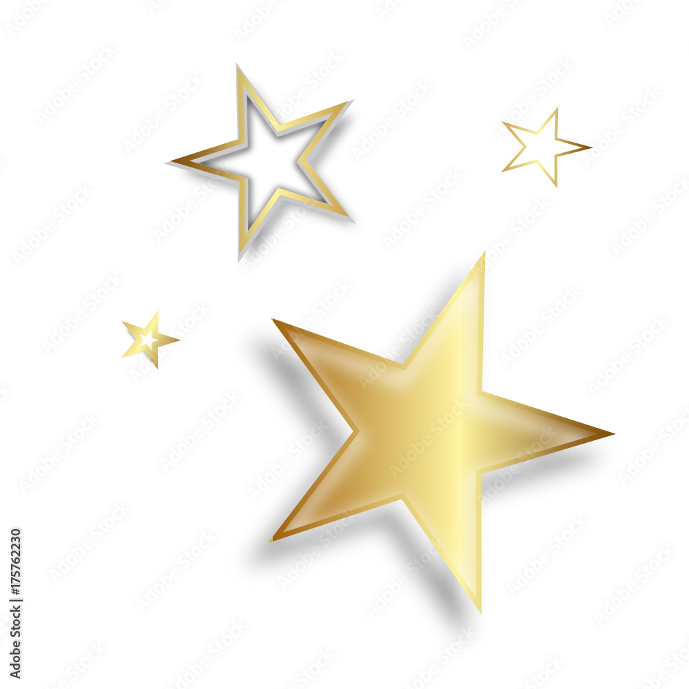Stern Sterne Zeichen Symbol Gold Symbole Star Stars Set Verschiedene