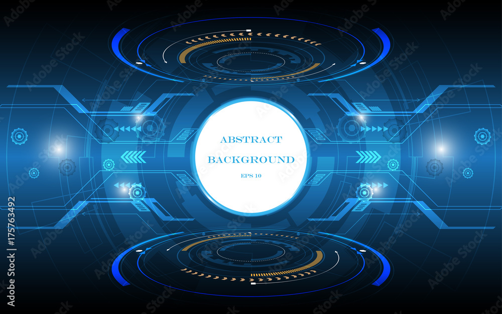 Abstract technology background Hi-tech communication concept futuristic digital innovation background vector illustration Abstract technology background Hi-tech communication concept futuristic digital innovation background vector illustration