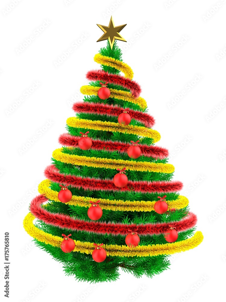 3d tinsel orange 3d tinsel orange