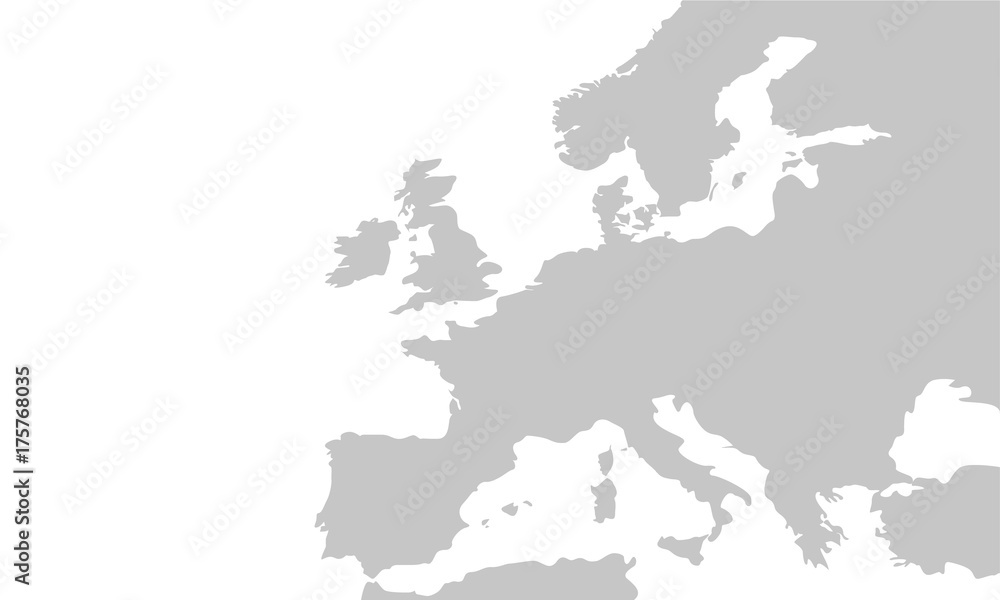 Obraz premium Vector map of the Europe