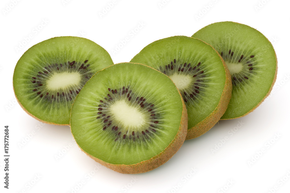 sliced Kiwi fruit isolated on white background cutout sliced Kiwi fruit isolated on white background cutout