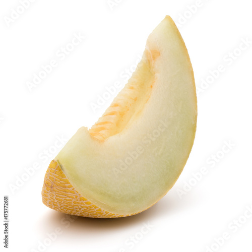 melon slice isolated on white background cutout