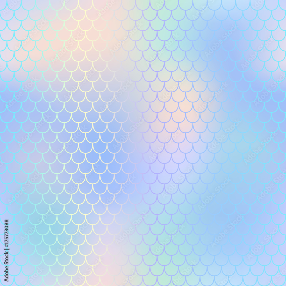 Fantastic fish skin pattern with scale ornament. Fishscale vector background. Fantastic fish skin pattern with scale ornament. Fishscale vector background.