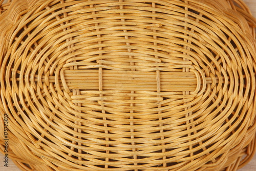Basket wicker is handmade background