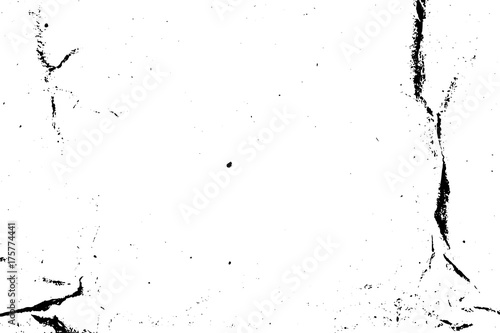 Distressed halftone grunge black and white vector texture -texture of crumpled paper background for creation abstract vintage effect with noise and grain