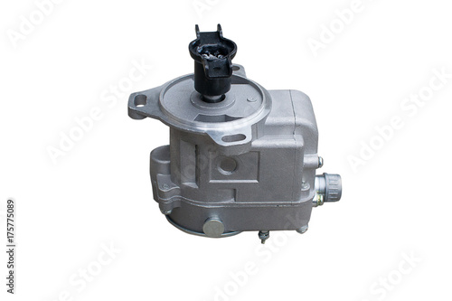 magneto tractor on isolated white background