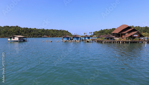 Houses on stilts in the fishing village of Koh Chang, Thailand © arbalest