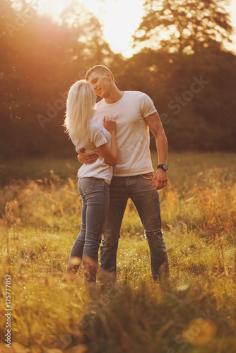 beautiful blonde girl with boyfriend © Aliaksei Lasevich